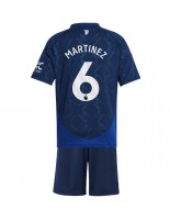 Manchester United Lisandro Martinez #6 Venkovní dres pro děti 2024-25 Krátký Rukáv (+ trenýrky)